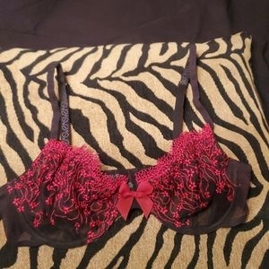 SIMPLY VERA Sheer Unlined Bra Size 34B